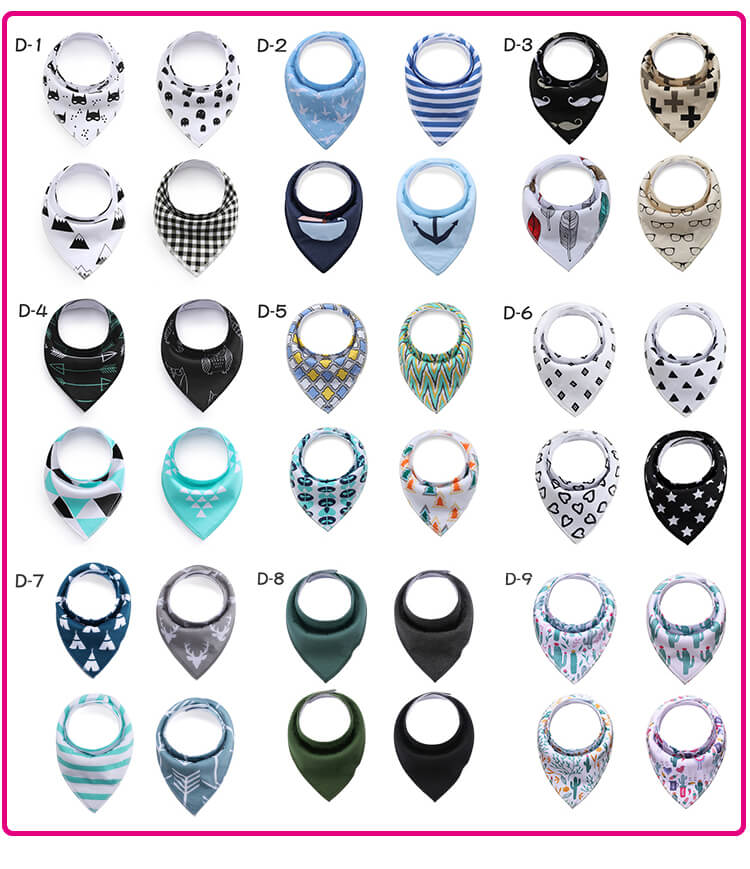 楽天市場】【新柄入荷】防水仕様 バンダナ スタイ 4枚セット 三角 ビブ