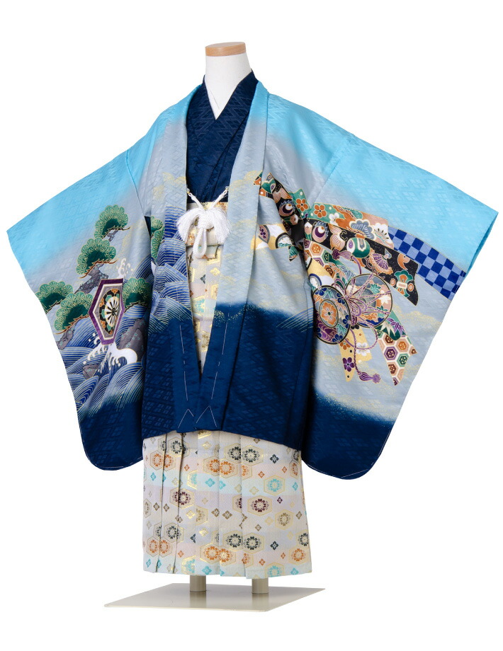 楽天市場】七五三 着物 男の子 五歳 13点フルセット 長門 鷹 束ね熨斗