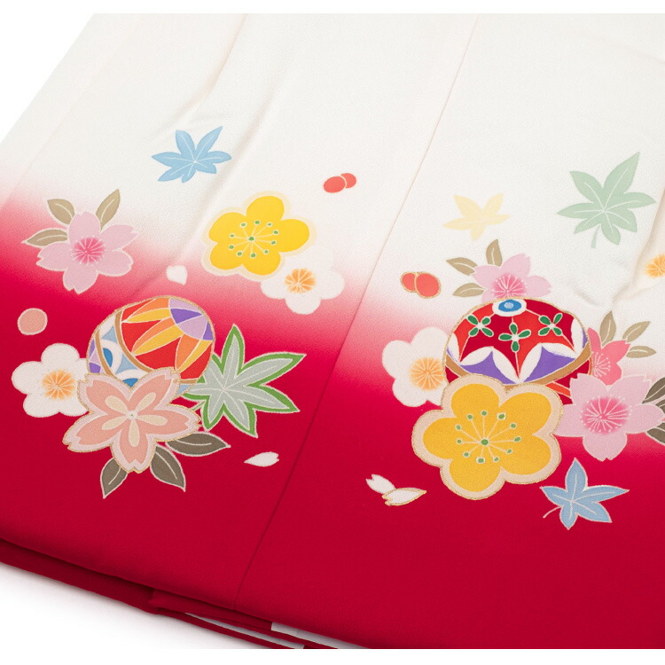 楽天市場】七五三 3歳 三歳 正絹 被布コート 単品 女の子 赤 レッド 白