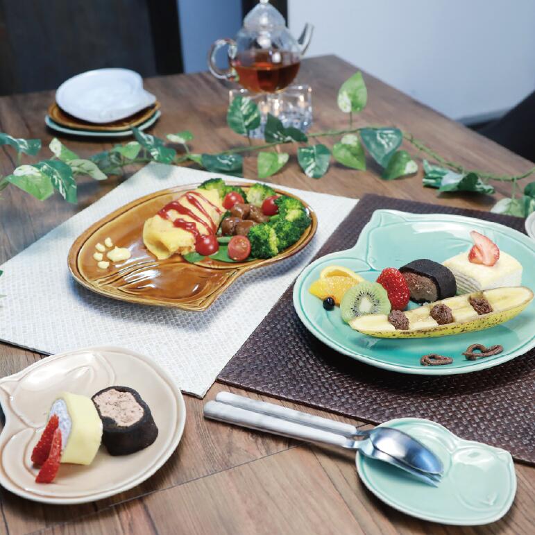 楽天市場】【ニャンタイム 大皿】瀬戸焼 猫型 お好みの柄を自由に