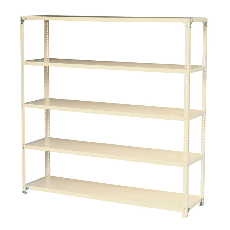 楽天市場】アイボリー スチール棚セット No.4 幅180 奥行45 高さ180cm