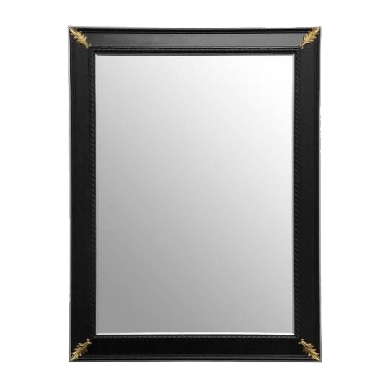 楽天市場】鏡 壁掛け アンティーク イタリア製 ブラック＆リーフ