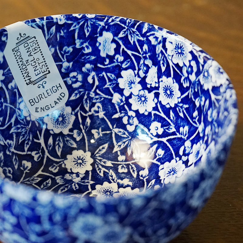 楽天市場】Calico ブルーキャリコ バーレイ社 シュガーボウルL