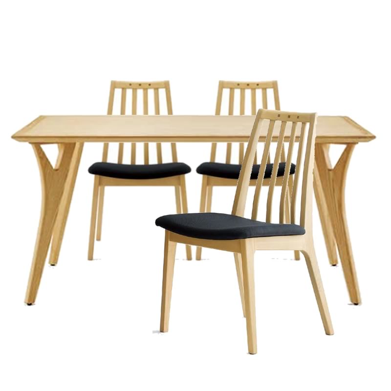 楽天市場】Bosco ボスコ 家具 ダイニング5点セット135 NA ナチュラル色