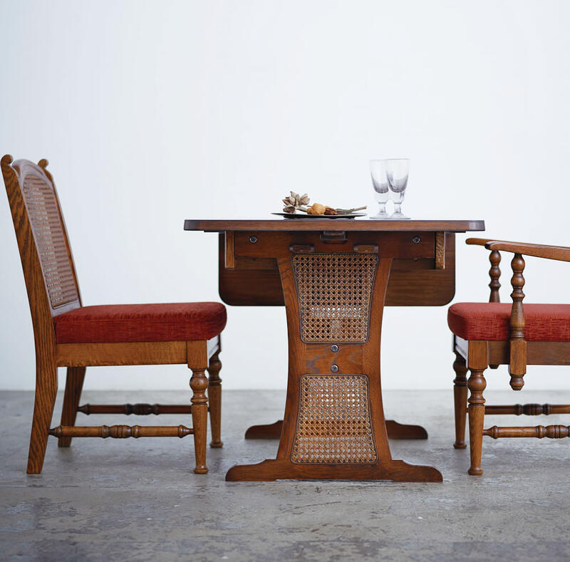 楽天市場】カントリーハウス バタフライ式 ダイニングテーブル CDT41