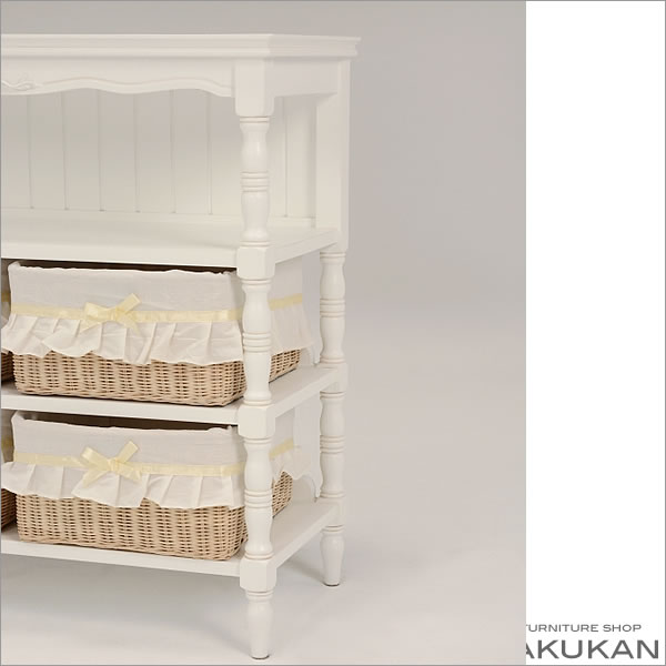 楽天市場】HAMPTONII ハンプトンII キャビネット ラタン 籐 白家具