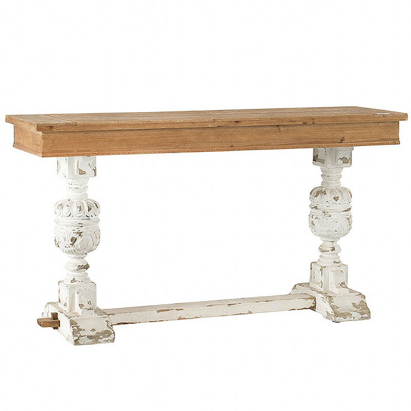 楽天市場】コンソールテーブル アンティーク シャビーシック仕上げ