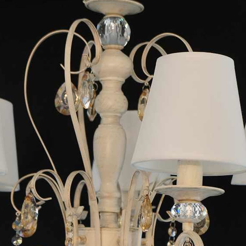 楽天市場】輸入照明 シャンデリア5灯 アイボリー ペンダントライト