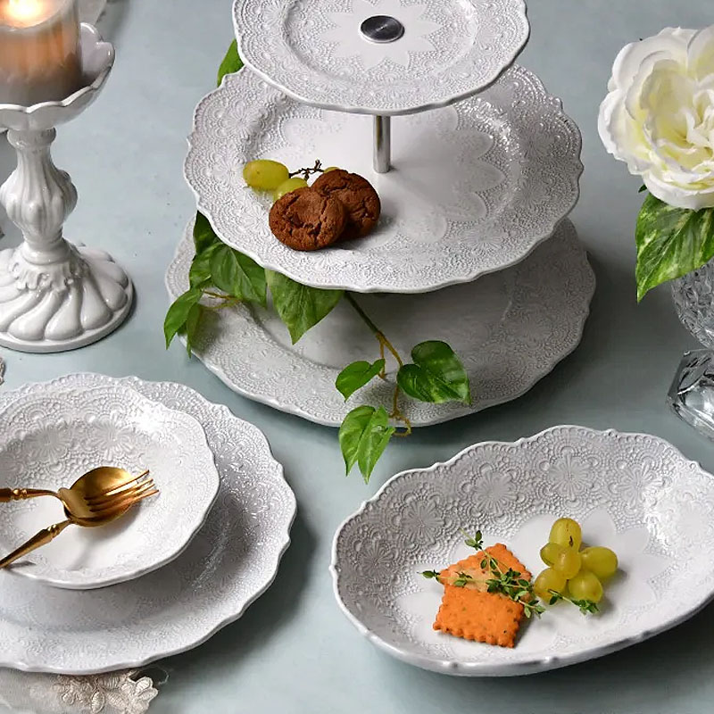 楽天市場】ラ セラミカ メルレット ホワイト レース ボウル イタリア製