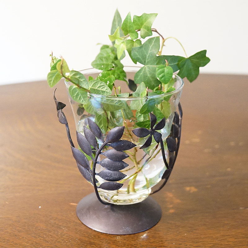 楽天市場】ブレイドベース S アイアン 花瓶 ブラック色 ガラス 花瓶