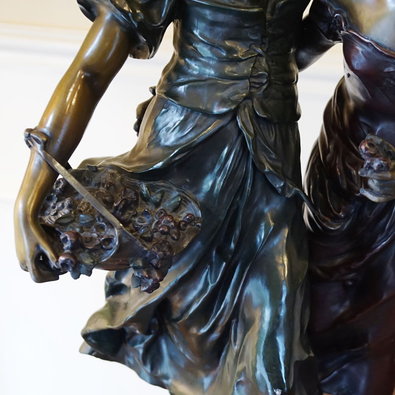 楽天市場】アンティーク ブロンズ像 置物 Auguste Moreau オーギュスト