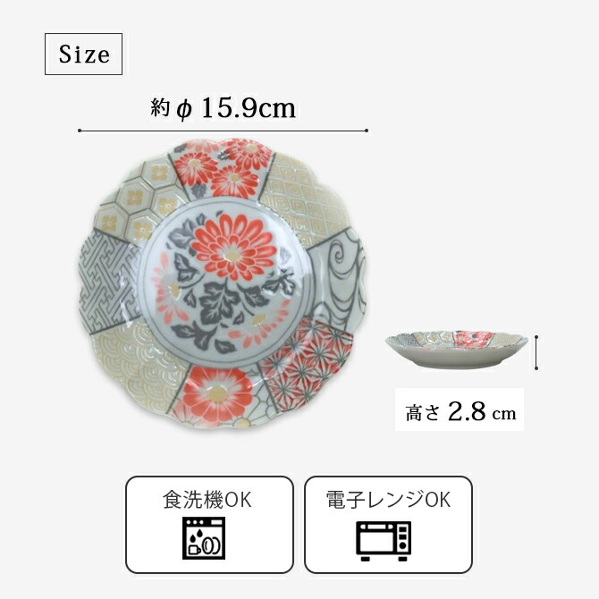 楽天市場】小皿 皿 プレート 華祥瑞 小皿4P HAS-3003A 食器 和食器