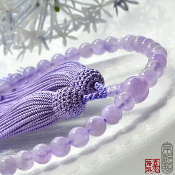 楽天市場】女性用 片手数珠 ラベンダーアメジスト(藤雲石・紫雲石) 共