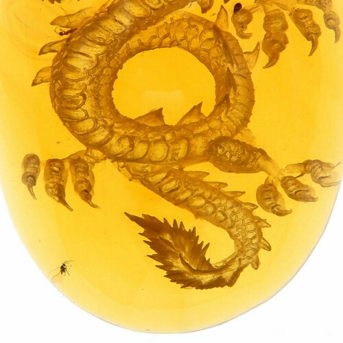 楽天市場】【動画あり】龍 ペンダントトップ 昇龍 インタリオ 琥珀