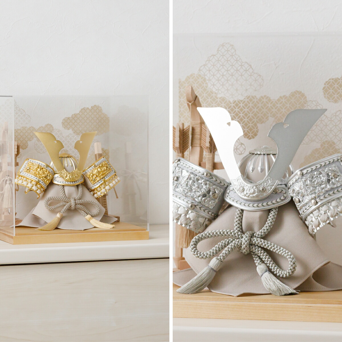 楽天市場】五月人形 コンパクト おしゃれ ケース飾り 兜 モダン 5月