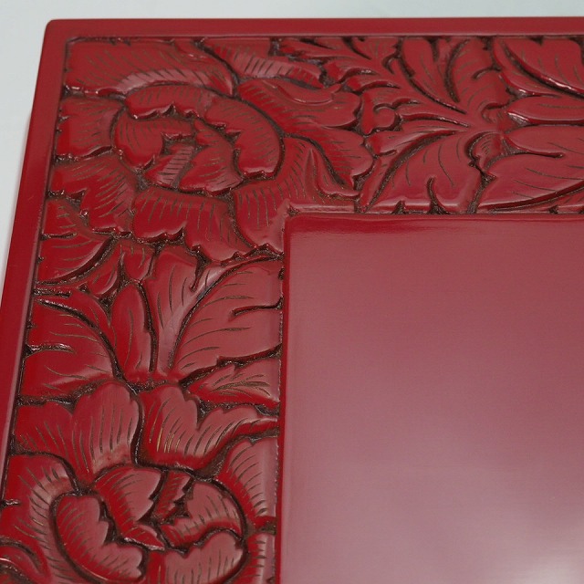 楽天市場】村上木彫堆朱 花台 飾り台 0001伝統的工芸品 華道 茶道