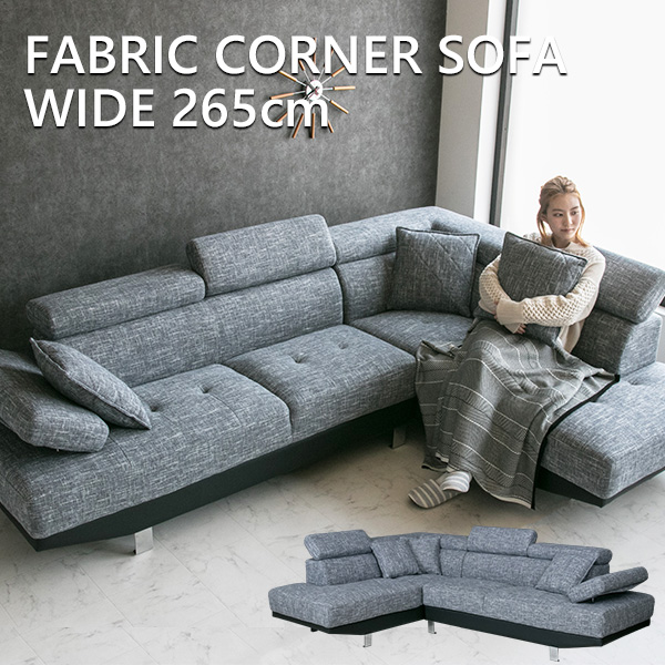 楽天市場】【送料無料】 カウチソファー 3人掛け 4人掛け ハイバック l