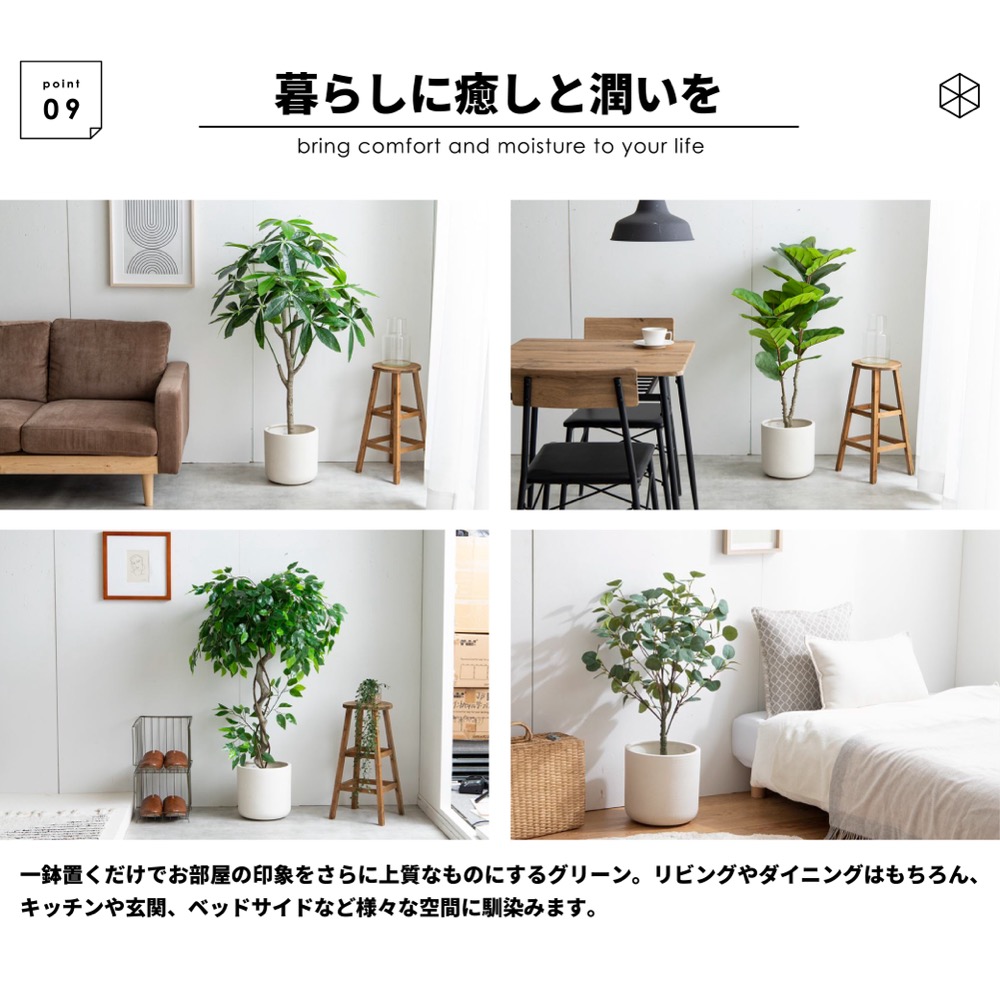 楽天市場】最大P27C300 レビュー特典あり フェイクグリーン 大型