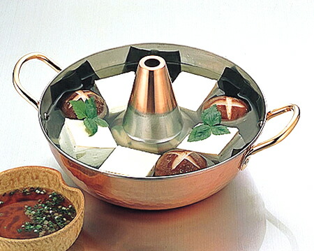 楽天市場】銅しゃぶ鍋 ラベンダー26cm(0388036)卓上鍋 両手鍋 すき鍋