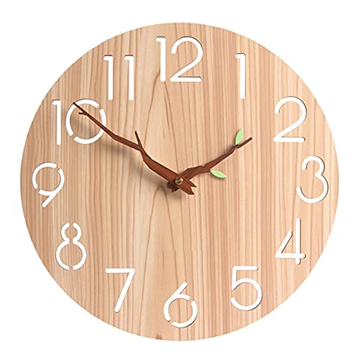 楽天市場】壁掛け時計 おしゃれ 木製 アナログ 掛け時計 静音 連続秒針