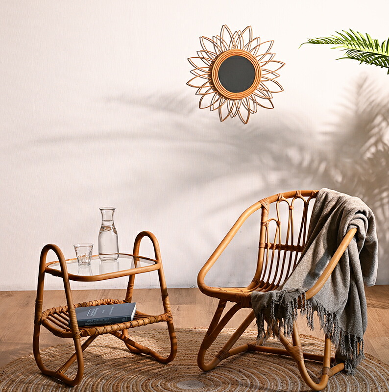 楽天市場】ラタンミラー ラタン雑貨 アジアン インテリア ボタニカル