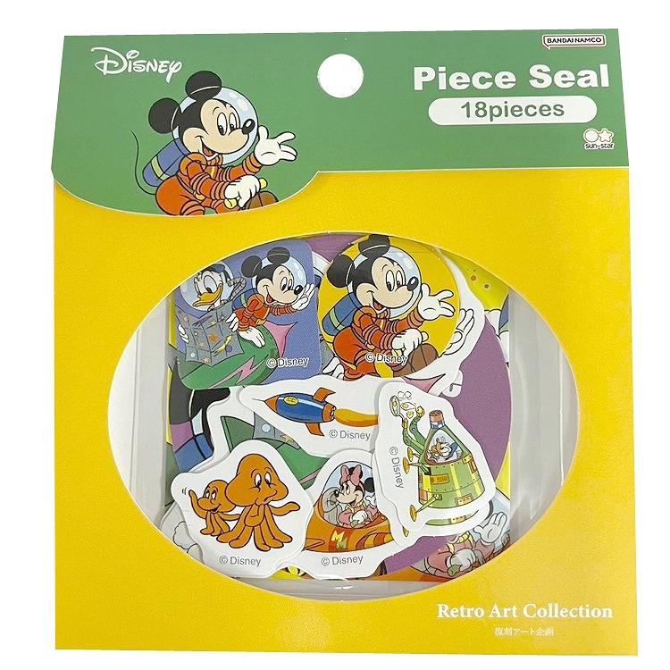楽天市場】ミッキー ピースシール 728056 レトロアートコレクション