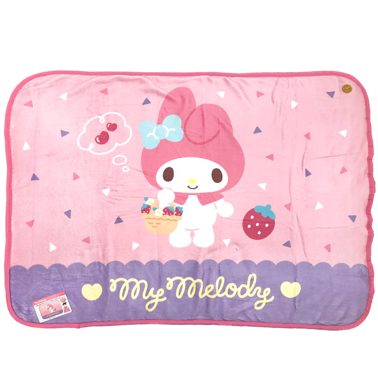 楽天市場】マイメロディ ふわふわブランケット ボタン付き ひざ掛け