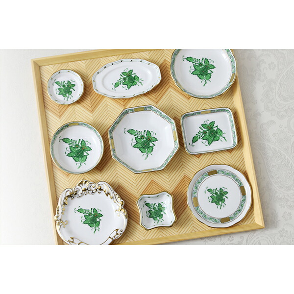 楽天市場】ヘレンド (HEREND) アポニーグリーン 04307-1-00 小皿