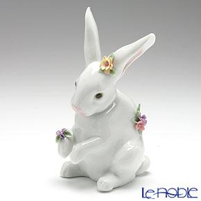 楽天市場】【2/25限定 P10倍】リヤドロ 花飾りの白ウサギ4 06100