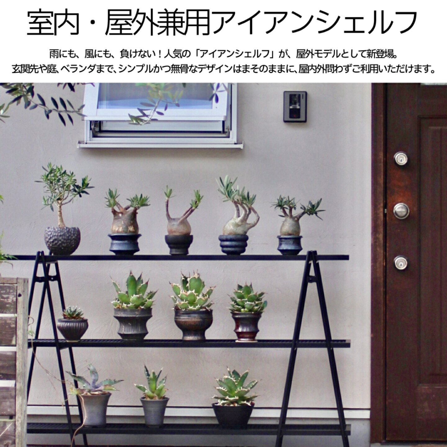 楽天市場】アイアンシェルフ屋内外兼用(2月上旬頃発送予定) ironshelf