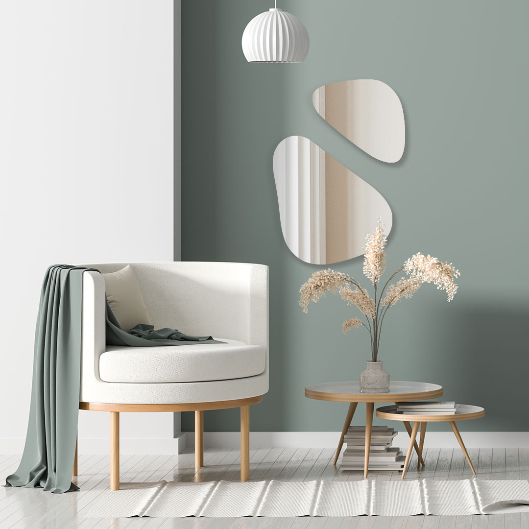 楽天市場】【クーポン】ウェーブミラー 賃貸OK 軽量 割れない / LINSL