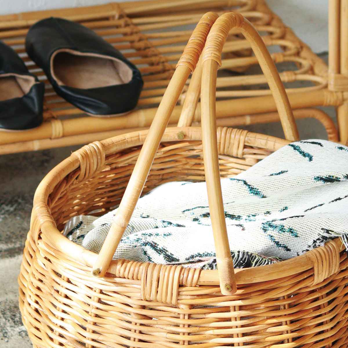 楽天市場】AROROG バスケットテーブル 2WAY ラタン （ アラログ 籐