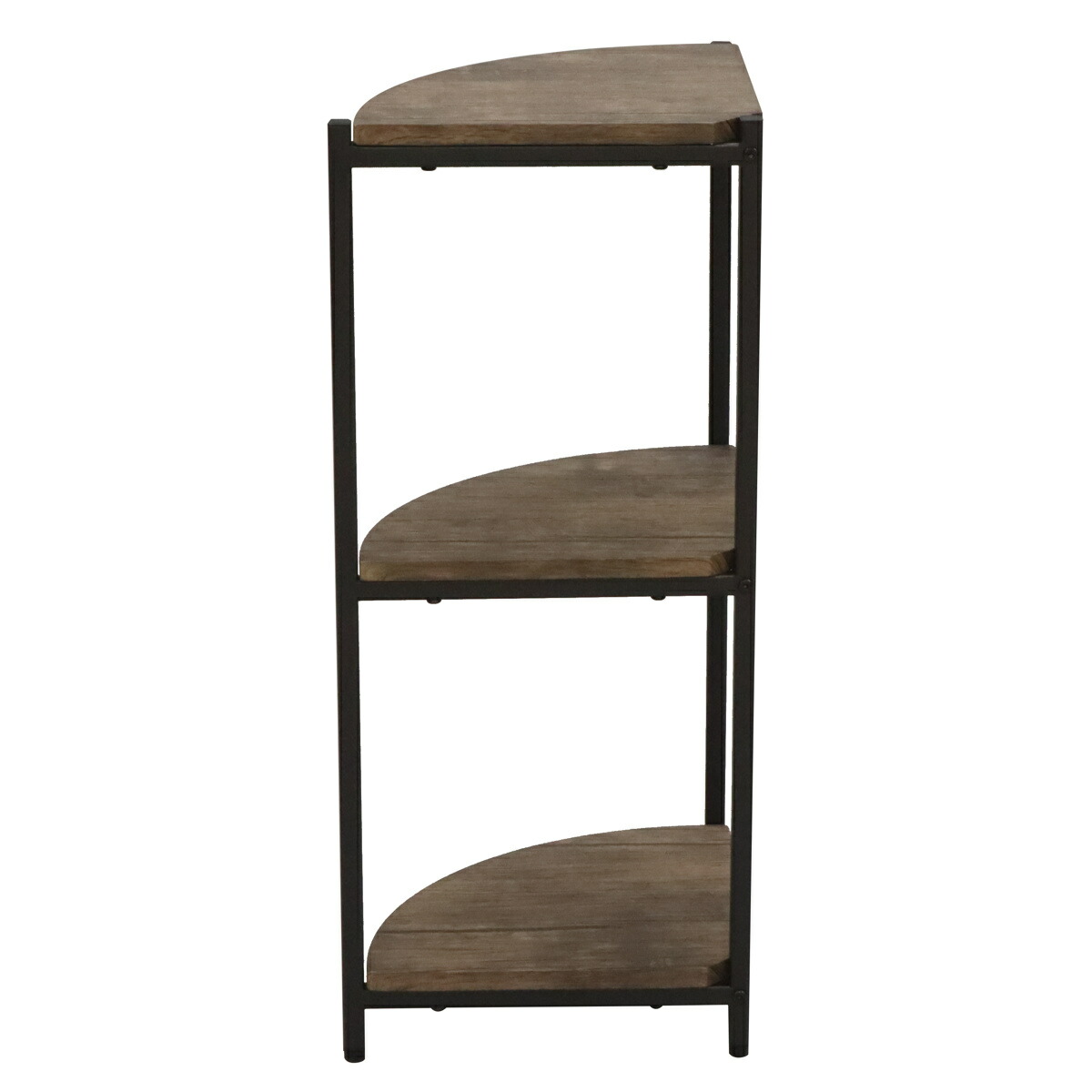 楽天市場】コーナーラック 3段 ヴィンテージ調 スチールフレーム