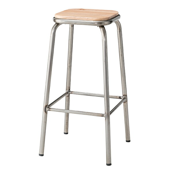 楽天市場】ハイスツール 高さ71cm スチール 木製 天然木 スツール