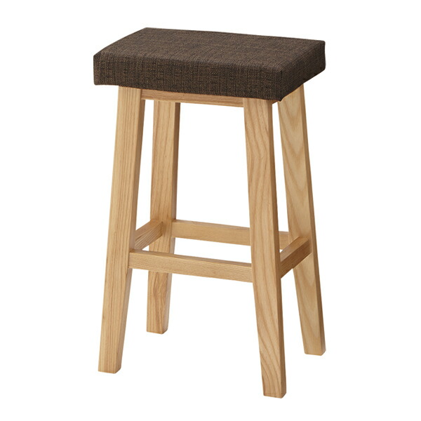 楽天市場】ハイスツール 高さ60cm 木製 天然木 布張り ファブリック