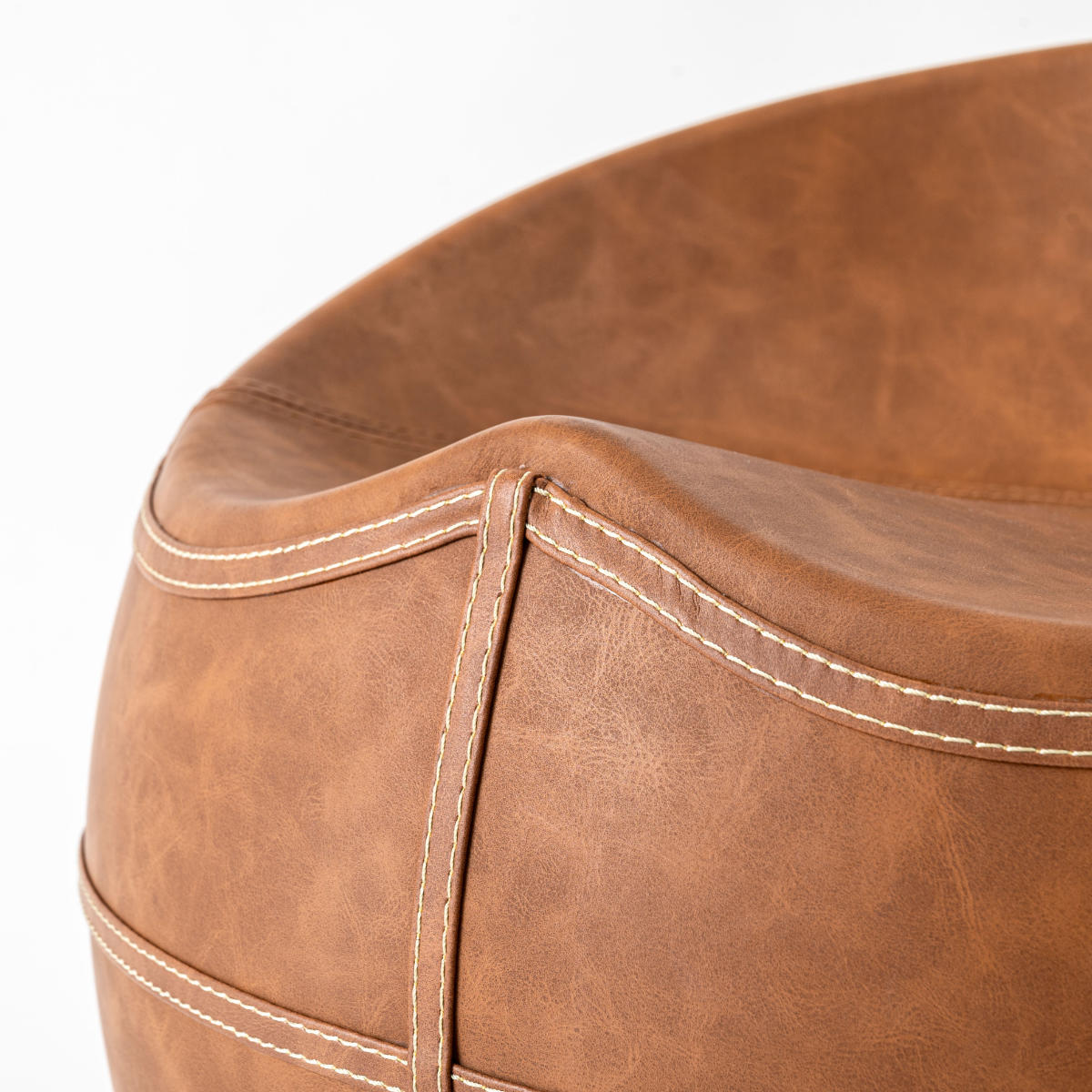 楽天市場】スツール 座面高35cm 円型 ソフトレザー （ レザー調 丸