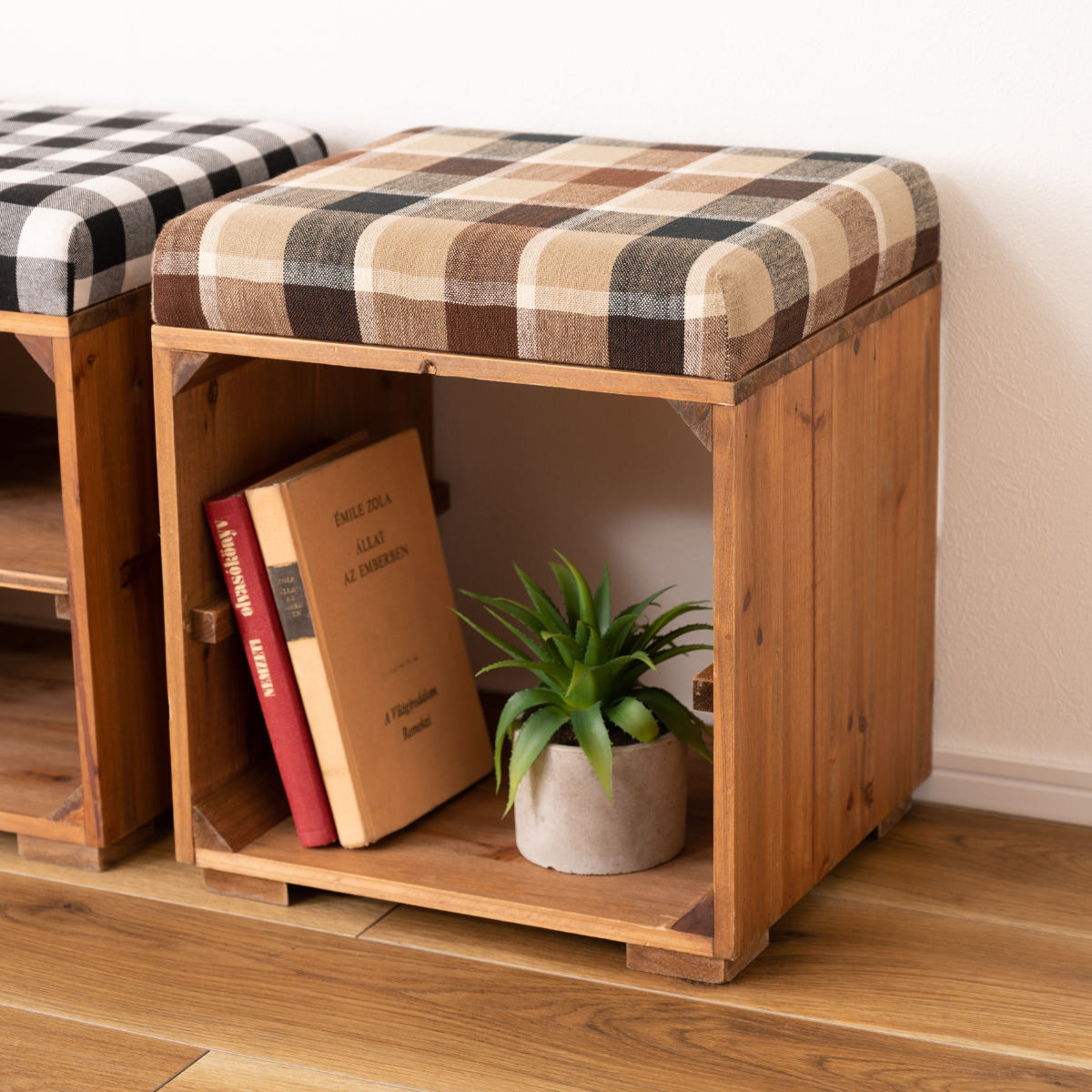 引き取り可能な方又は着払いの方限定※ スツール ラタン木製 グレー