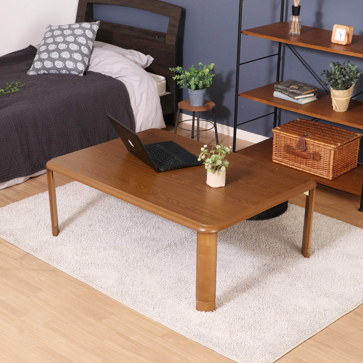 楽天市場】ローテーブル 幅105×奥行75×高さ33・38cm 軽量折りたたみ座