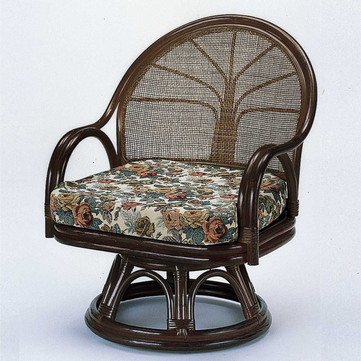 楽天市場】回転座椅子 ラタン チェア ワイドタイプ 籐家具 座面高34cm