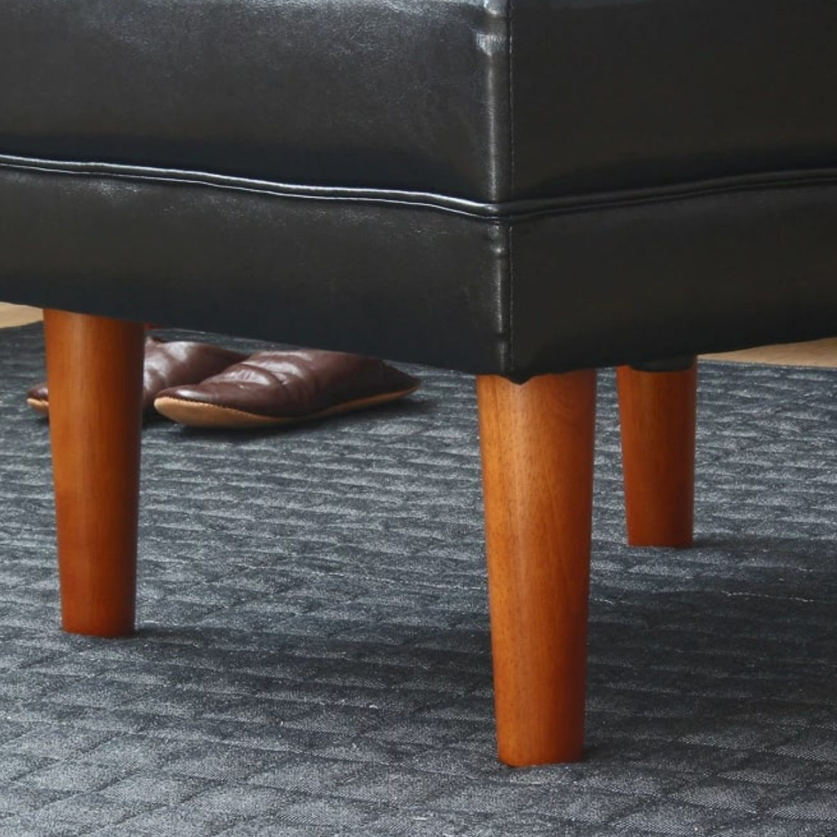 楽天市場】オットマン 高さ40cm レザー調 木製 （ 送料無料 チェア