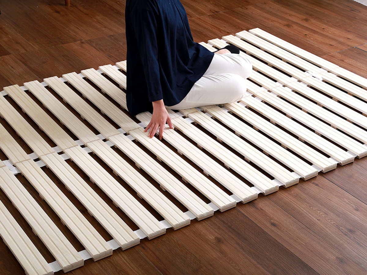 楽天市場】すのこベッド セミダブル ロール式 桐 桐すのこ セミダブル