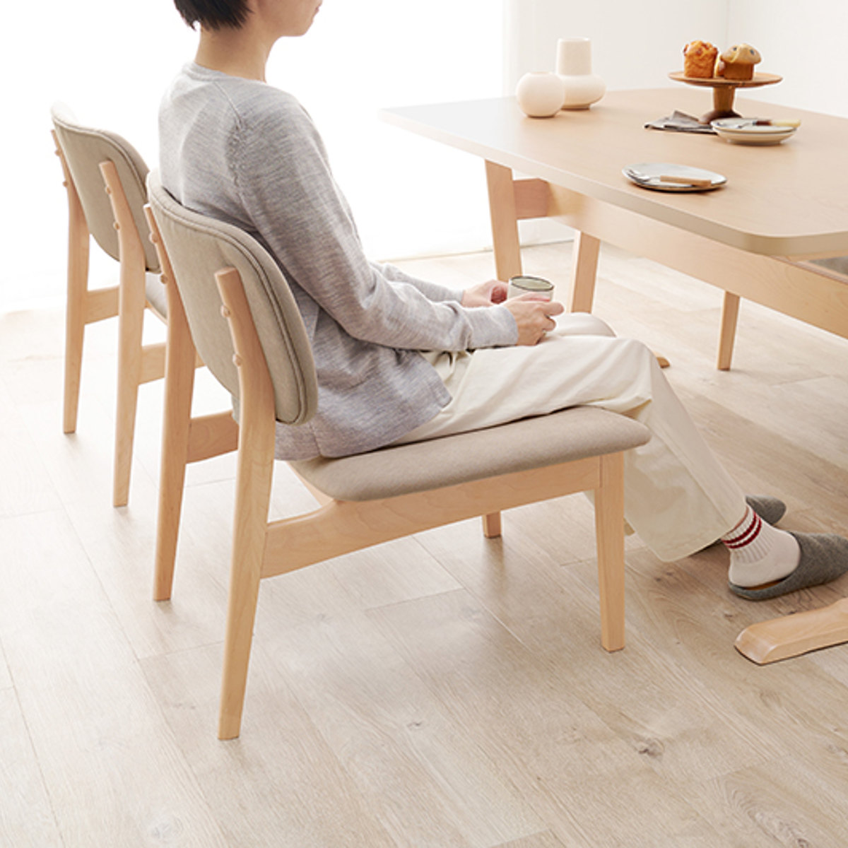 楽天市場】ダイニングチェア 2脚セット 座面高39cm （ 同色 2個セット