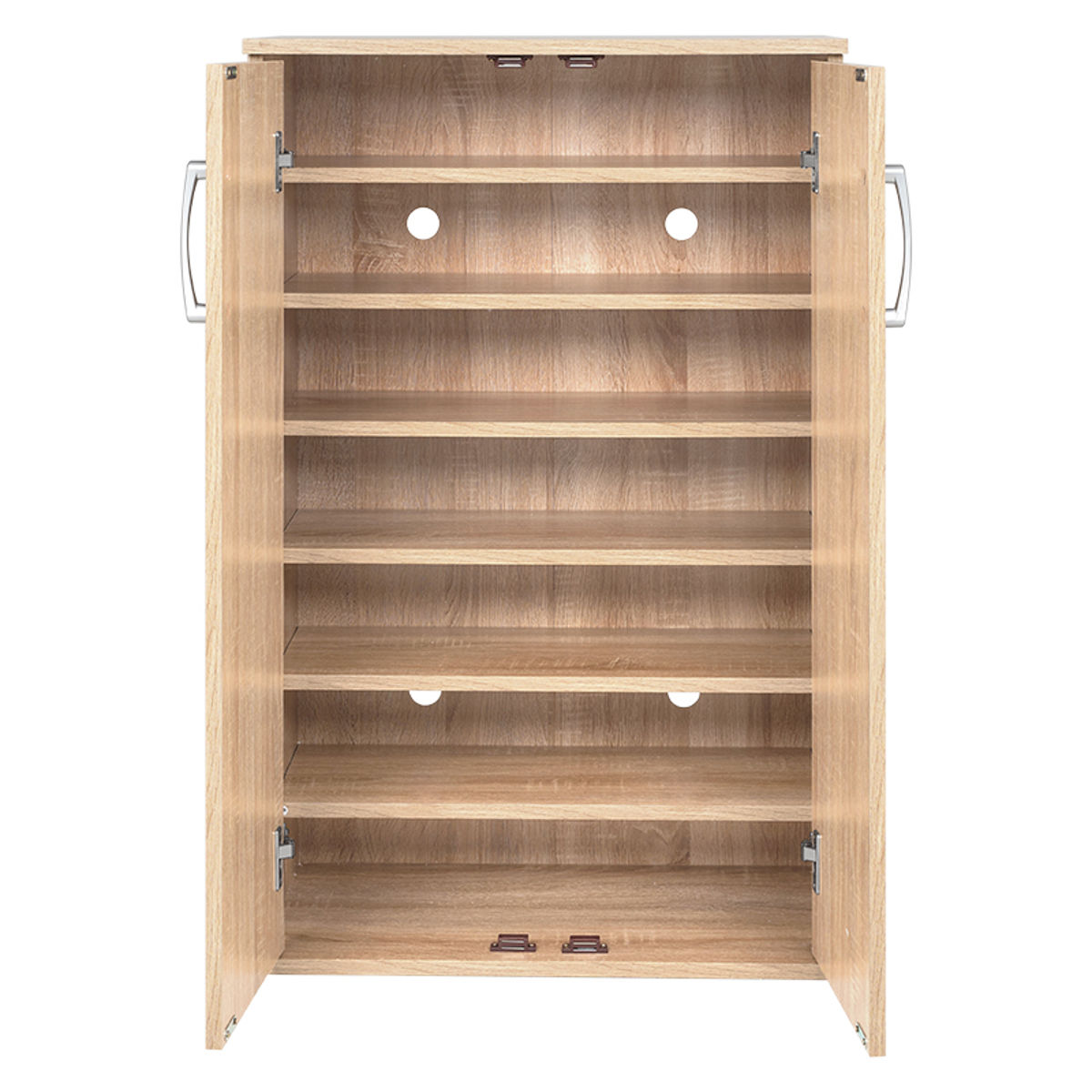 楽天市場】シューズボックス 幅60cm 木目調 通気口兼コード穴付き