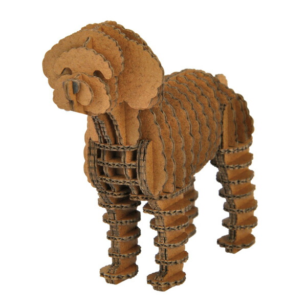 楽天市場】トイプードル パズル 犬 紙製 GRIDシリーズ 立体パズル 組立