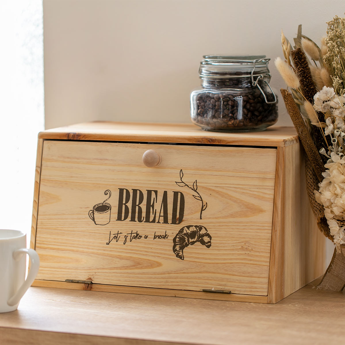 楽天市場】ブレッドケース スラジェ 木製 （ 天然木 パンケース