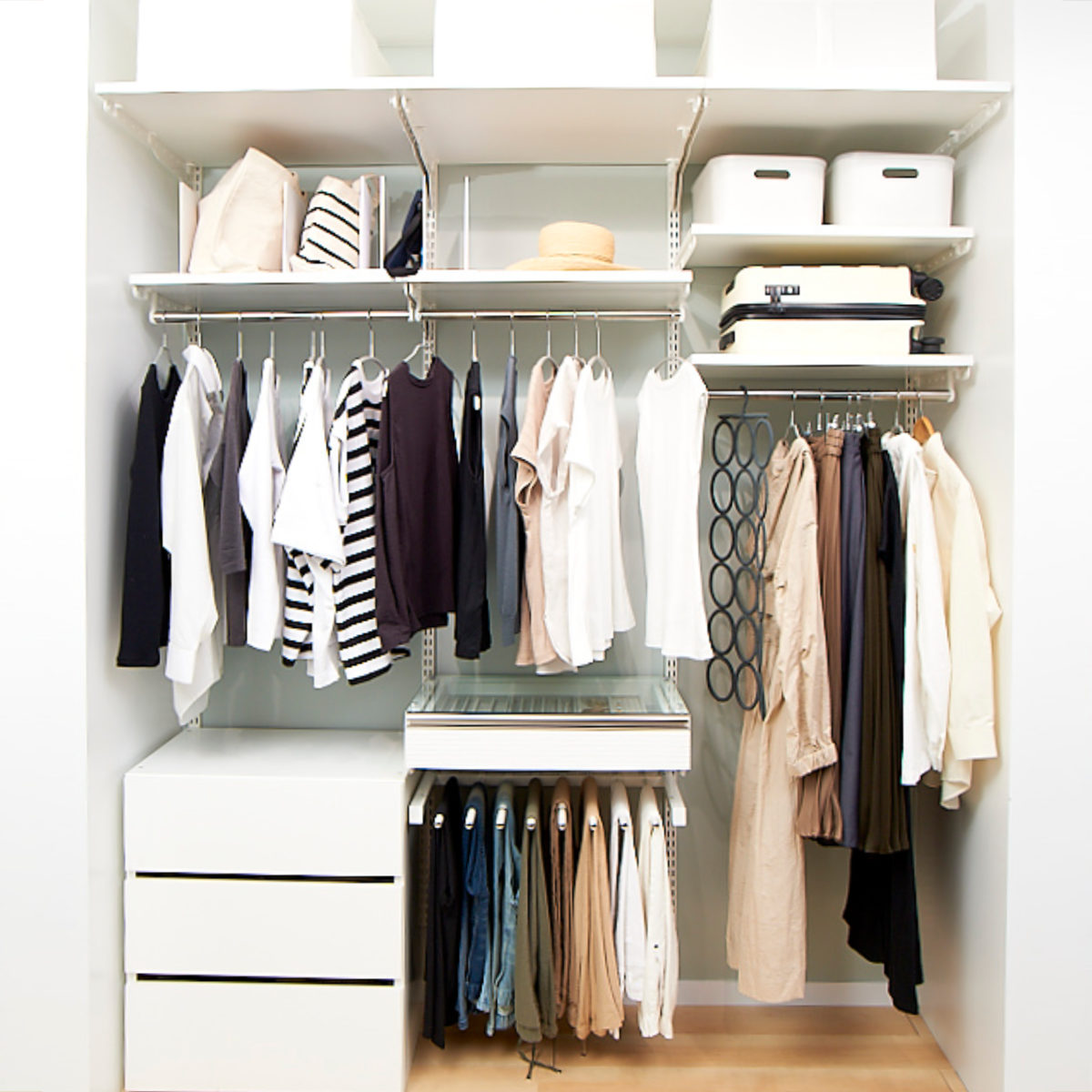 楽天市場】壁面収納 棚 幅75cm 奥行45cm フィットラック TSセット