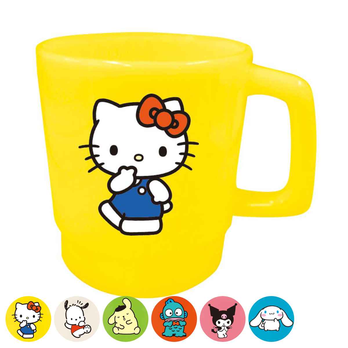 楽天市場】コップ 350ml 取っ手付き サンリオ プラスチック （ 電子