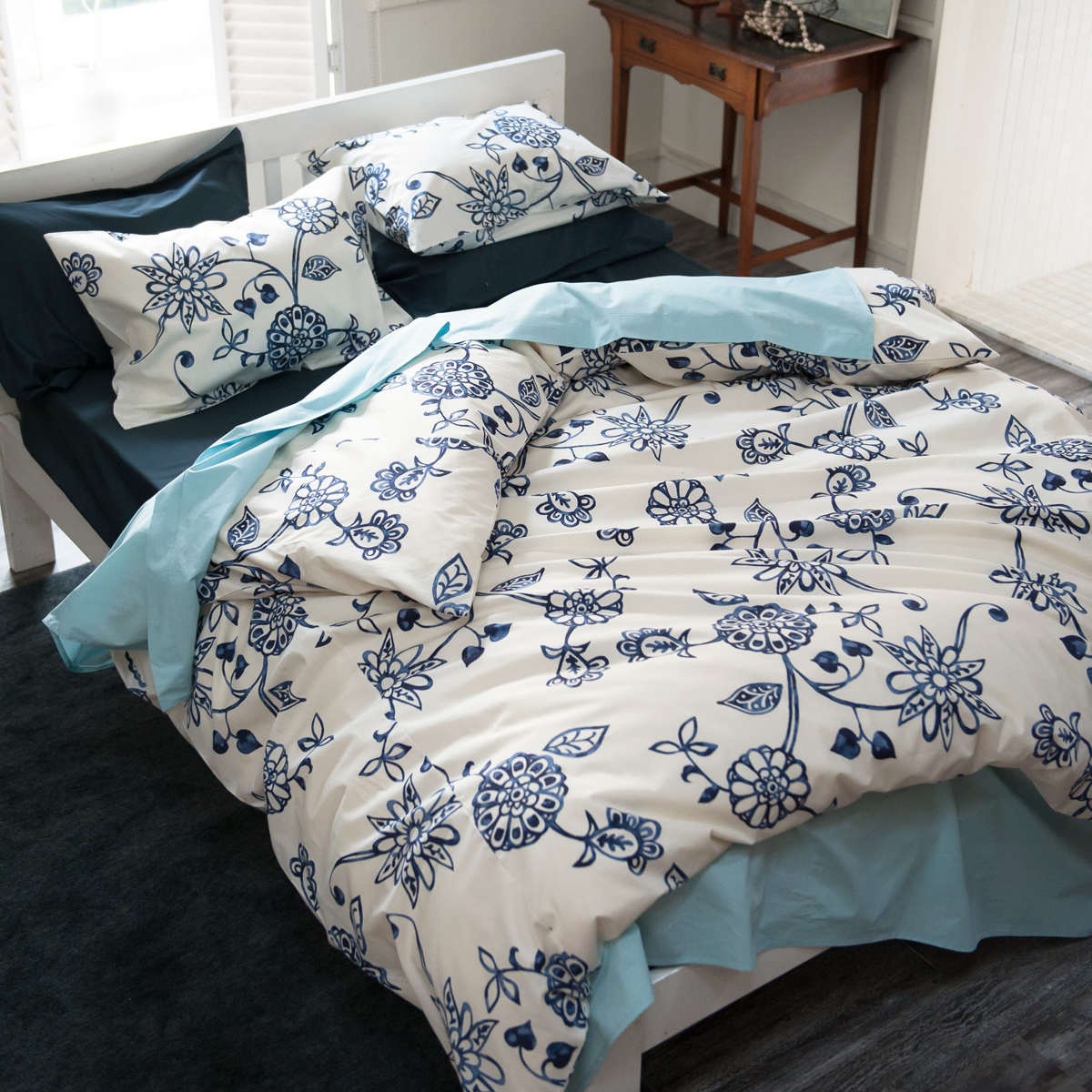 楽天市場】掛け布団カバー Fab the Home シングル エイジア 花柄 綿100