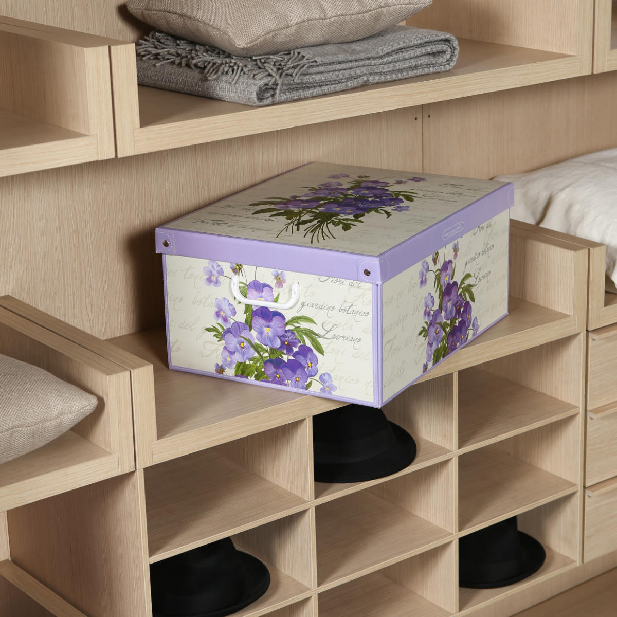 楽天市場】収納ケース スタッキングコンテナ ピオニー M イタリア製