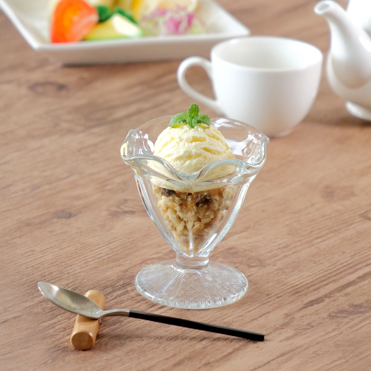 楽天市場】デザートカップ 133ml ファンテン ガラス 9cm （ デザート